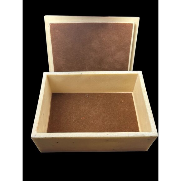 Jewelry Trinket Box etched “The ABC's of Ageing Gracefully” Marble Signed 2005 - Picture 3 of 10